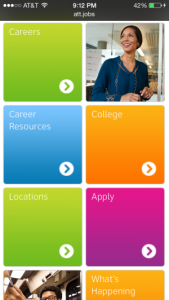 AT&T jobs mobile site
