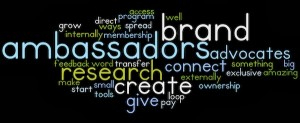 Brand Ambassador Wordle med