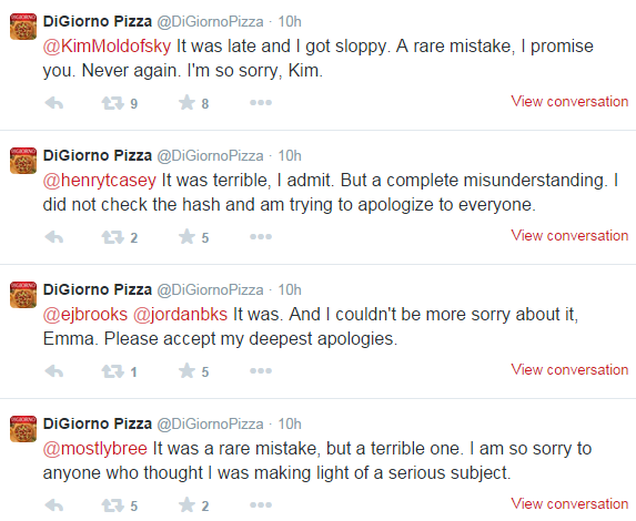 DiGiorno apologies