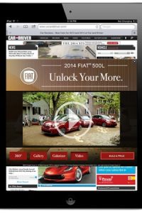 Fiat tablet ad