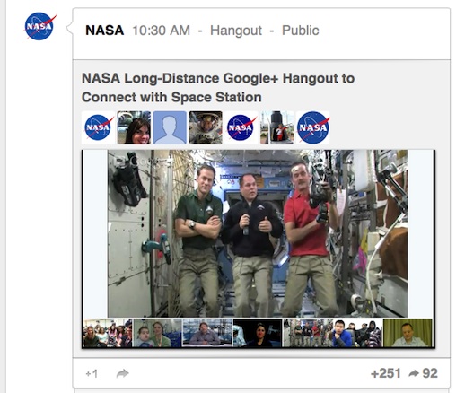 Google Hangout ISS
