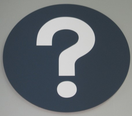 Info sign question mark