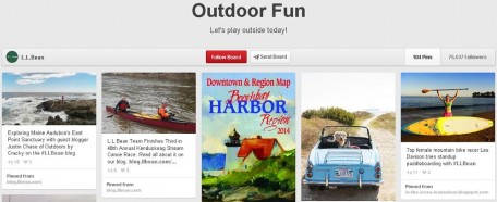 LL Bean board on Pinterest