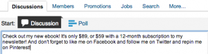 LinkedIn Comment for Blog
