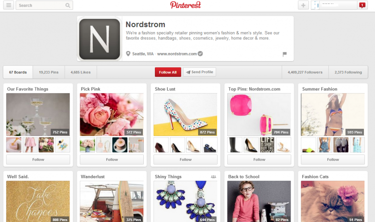 Nordstrom Pinterest