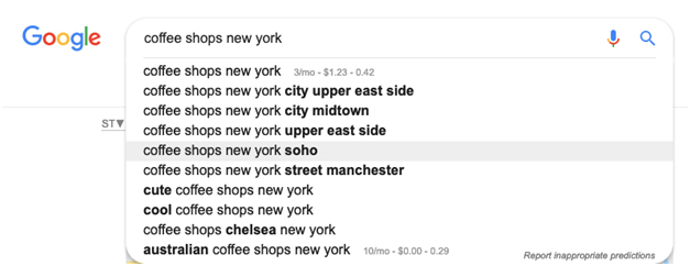 Let Google Autocomplete suggest some keywords