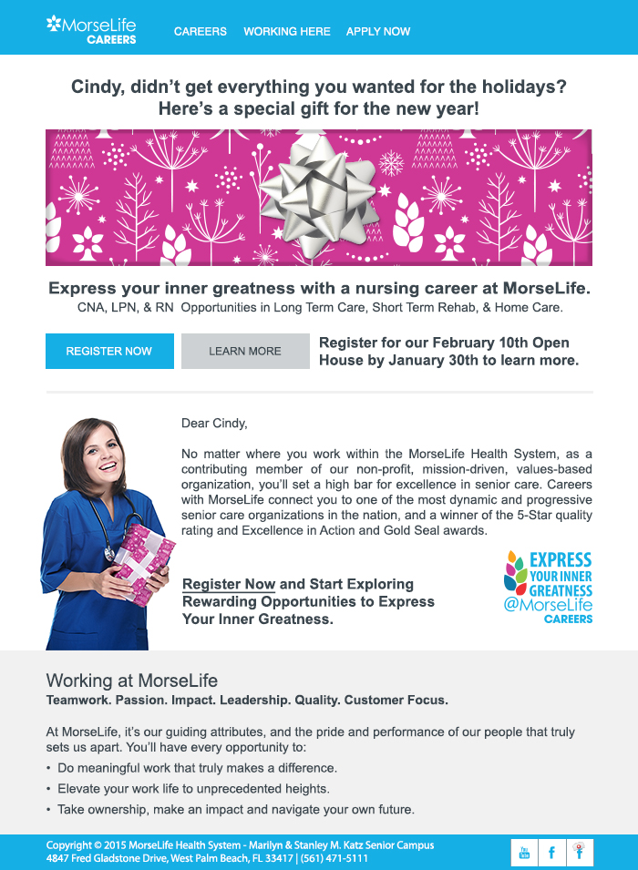 MorseLife Email Copy